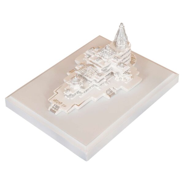 Resin Ram Mandir Ayodhya Model Authentic Design Ideal for Home Temple, Home Decor & Gifts (White) - Image 4