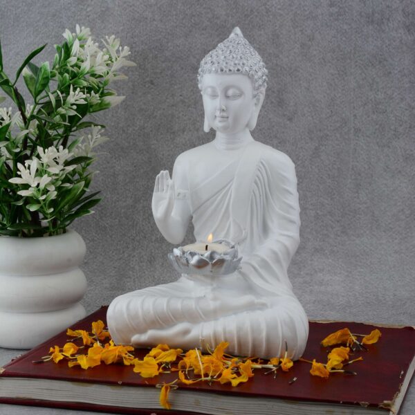 Buddha Idol Statue Showpiece Gift Gifting Item Polystone Home Decor Decoration