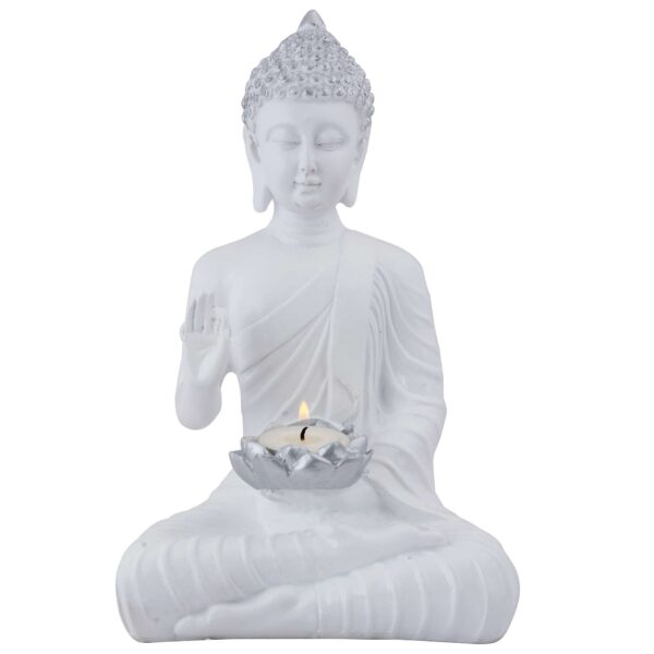 Buddha Idol Statue Showpiece Gift Gifting Item Polystone Home Decor Decoration - Image 2